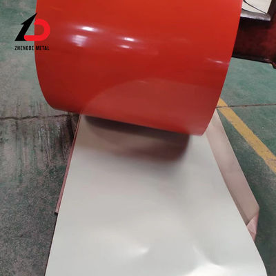 Coil d'acier PPGI prépeint décoiling 0,5 mm PVDF / HDP / SMP / PE / PU