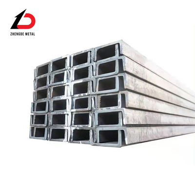 Profiles doux Gi galvanisé En S235jr S275jr S355jr A36 Ss400 Purlin Structural C U Chanage en acier à faible teneur en carbone