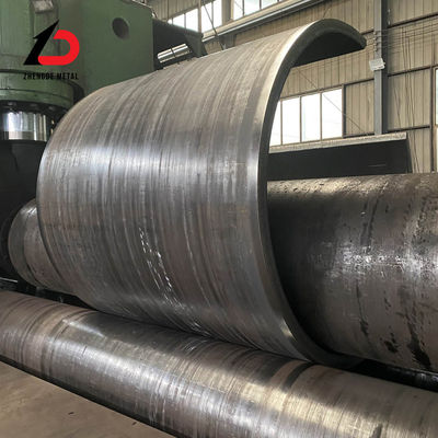 Pipe en acier soudé laminée à chaud usine de gros diamètres Pipe en acier au carbone sans soudure en acier au carbone laminée à chaud enduite de parois épaisses enroulée pour le transport par pipeline Prix de vente directe