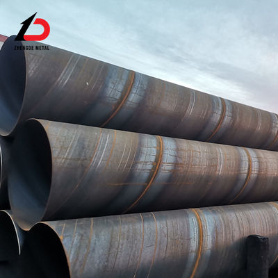 A106 A36 A53 Tubes en acier de 6 mm à 20 mm d'épaisseur SSAW 609 mm tuyaux en acier soudés en spirale utilisés pour les oléoducs et gazoducs