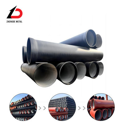Prix d'usine Taille personnalisée ISO9001 ISO2531 En545 K9 K7 DN80 DN100 DN800 Tuyau en fonte ductile pour le système d'eau