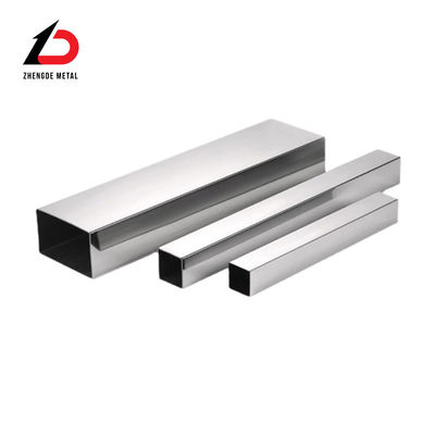Tubes rectangulaires en acier inoxydable poli DIN Ss 201 304 Ss