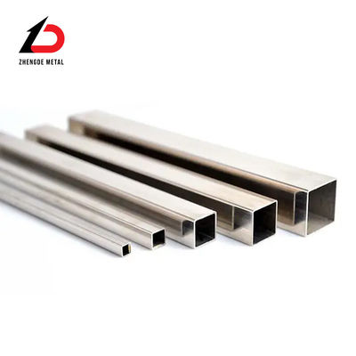 Tubes rectangulaires en acier inoxydable poli DIN Ss 201 304 Ss