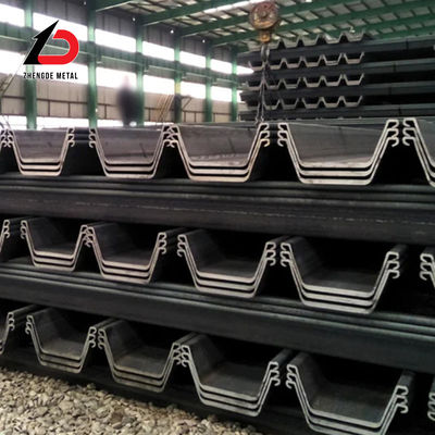 Piles en tôle d'acier laminées à chaud Piles en tôle d'acier de type 2 Piles en tôle d'acier de type 3 Piles en tôle d'acier en U avec stock d'usine