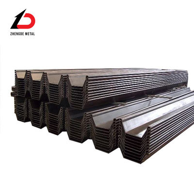 Piles en tôle d'acier au carbone AISI standard 400 X 100 de type U Z moulées à froid