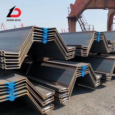 Piles en tôle d'acier à chaud laminées Sy295 S355 Sy390 Larsen U Z