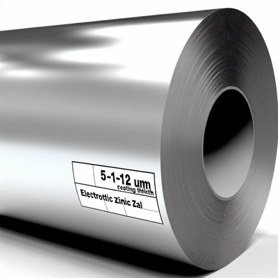 DX51D+AZ bobine galvanisée de 5 à 12 μm revêtement de zinc électrolytique largeur 1250 mm