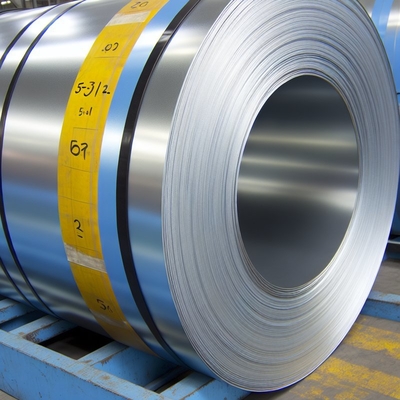 Bobine d'acier galvanisé DX51D+AZ, revêtement de zinc 5-12μm pour le transport