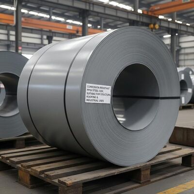 Bobine d'acier PPGI résistante à la corrosion, tôle d'acier galvanisé prélaqué, adaptée à la toiture structurelle et aux usages industriels