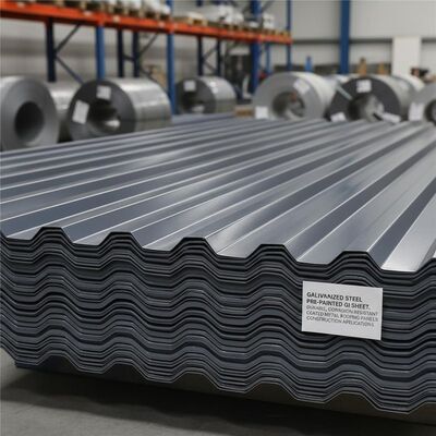 Tôle d'acier galvanisé pré-peinte GI durable résistante à la corrosion panneaux de toiture en métal enduit pour applications de construction