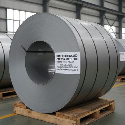 Coil d'acier au carbone laminé à froid nu Grade d'acier Q235B Convient pour la fabrication de précision et les projets d'ingénierie
