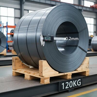 CIF bobine en acier au carbone avec une tolérance d'épaisseur de plus ou moins 0,2 mm et un poids de 120 kg Idéal pour la fabrication de pièces lourdes