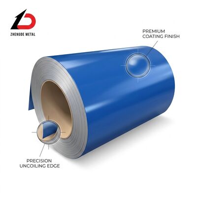 HDP High Durability Polyester PPGI Steel Coil 0.30mm-0.80mm Industrial Roofing Warehouse Panel Material
