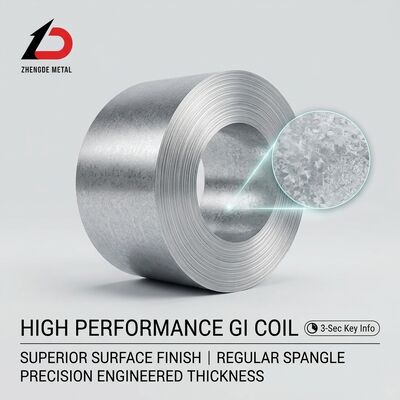 DX51D+Z Structural Galvanized Steel Coil 1000-1250mm Width 195-420MPa Yield Strength