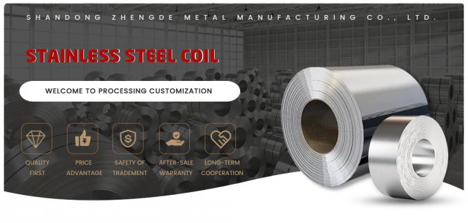 Coil en acier inoxydable ISO 2b Ba miroir métal HRC CRC Ss304 Coil 0