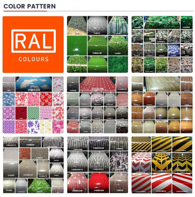 RoHS PPGI bobine en acier prépeinte couleur revêtue feuille bobine largeur 3000 mm 6