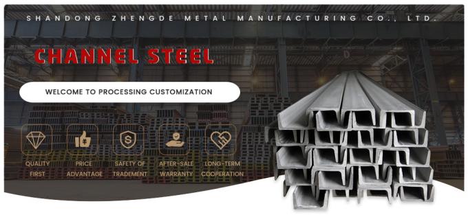 Acier au carbone laminé à froid U-canal U-canal structural galvanisé En S235jr 0