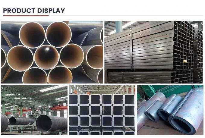 Pipeline de gaz naturel et de pétrole API 5L L245, L360, A53, J55, N80, X42, X46, X52 Tuyaux en acier au carbone Tuyaux soudés en spirale 7