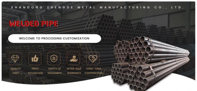 Q235 Q345 Q195 Ss400 A36 S235 Tubes en acier au carbone longueur standard 0