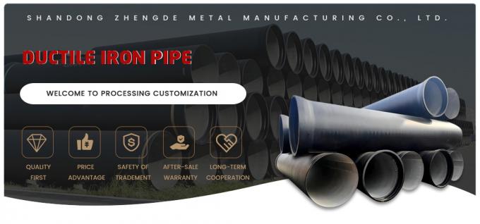 Fabricant de tuyaux de fer ductiles de haute qualité ISO 2531 K9, C40, C30 DN500 Fabricant de tuyaux de fer ductiles pour l'approvisionnement en eau avec vente directe d'usine 0