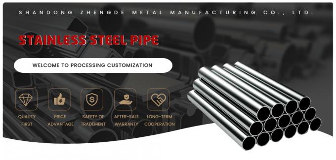 Pipe sans soudure en acier inoxydable AISI 8K Surface dessin à froid 304 SS316 0